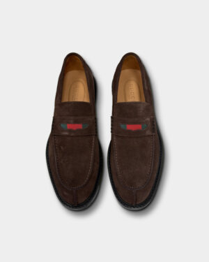 [구찌] 웹 디테일 스웨이드 로퍼 (2 COLORS)