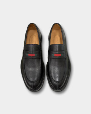 [구찌] 웹 디테일의 가죽 로퍼