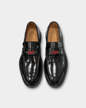 [구찌] 웹 디테일 스웨이드 로퍼