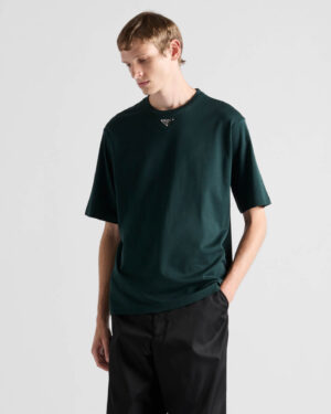 [프라다] 트라이앵글 로고 코튼 티셔츠 (5 COLORS)