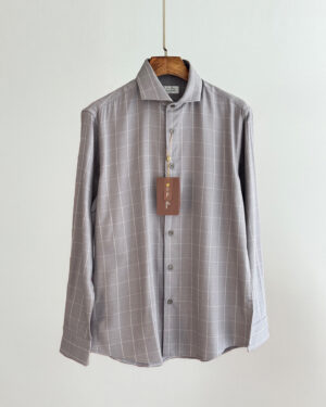 [로로피아나] 안드레 체크 울 셔츠