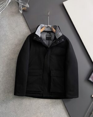 [제냐] 엘레멘츠 카 코트 / 블랙