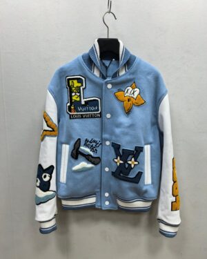 [루이비통] LV X Simpsons 레더 바시티 자켓