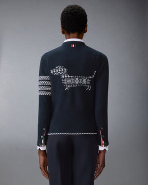 [톰브라운] 홀리데이 메리노 헥터 인타르시아 가디건 (2 COLORS)