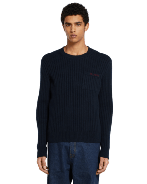 [구찌] 립 조직의 울 캐시미어 니트 스웨터 833502