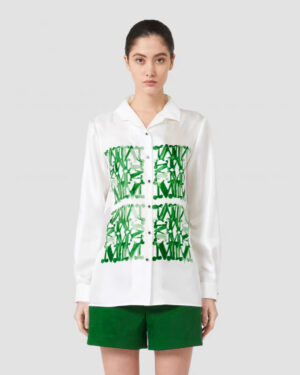 [막스마라] 실크 프린트 셔츠 (2 COLORS)