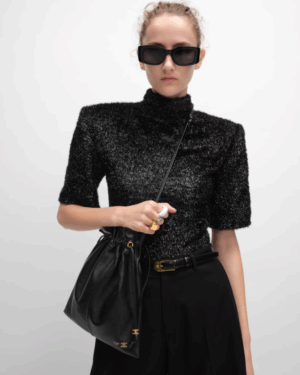 [셀린느] 스몰 크리스탈 파우치 - 램스킨 123662J79