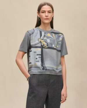 [에르메스] "Coloriages de Jour" 숏 슬리브 트윌레인 스웨터 (2 COLORS)