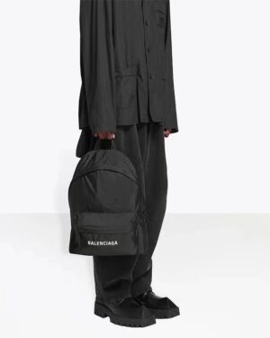 [발렌시아가] 로고 익스팬더블 나일론 백팩 656081