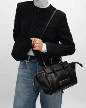 [셀린느] 스몰 뉴 러기지 - 서플 샤이니 램스킨 124213GW2