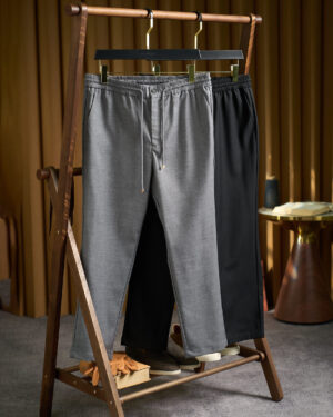 [브루넬로 쿠치넬리] 드로스트링 웨이스트 트라우저 (2 COLORS)