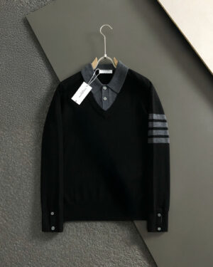 [톰브라운] 4바 롱 슬리브 폴로