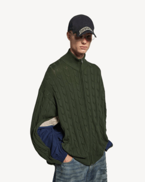 [발렌시아가] 남성 하이브리드 재킷 카키 856719