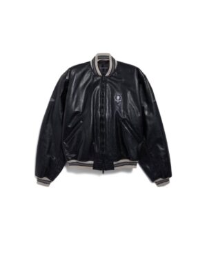 [발렌시아가] 가죽 봄버 재킷