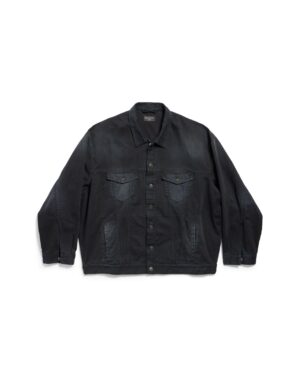 [발렌시아가] 오버사이즈 로고 데님 재킷